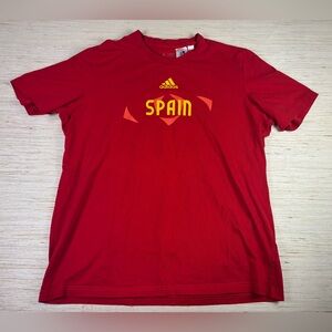 Adidas Spain National Team UEFA Euro 2024 Red T-Shirt Sz XL